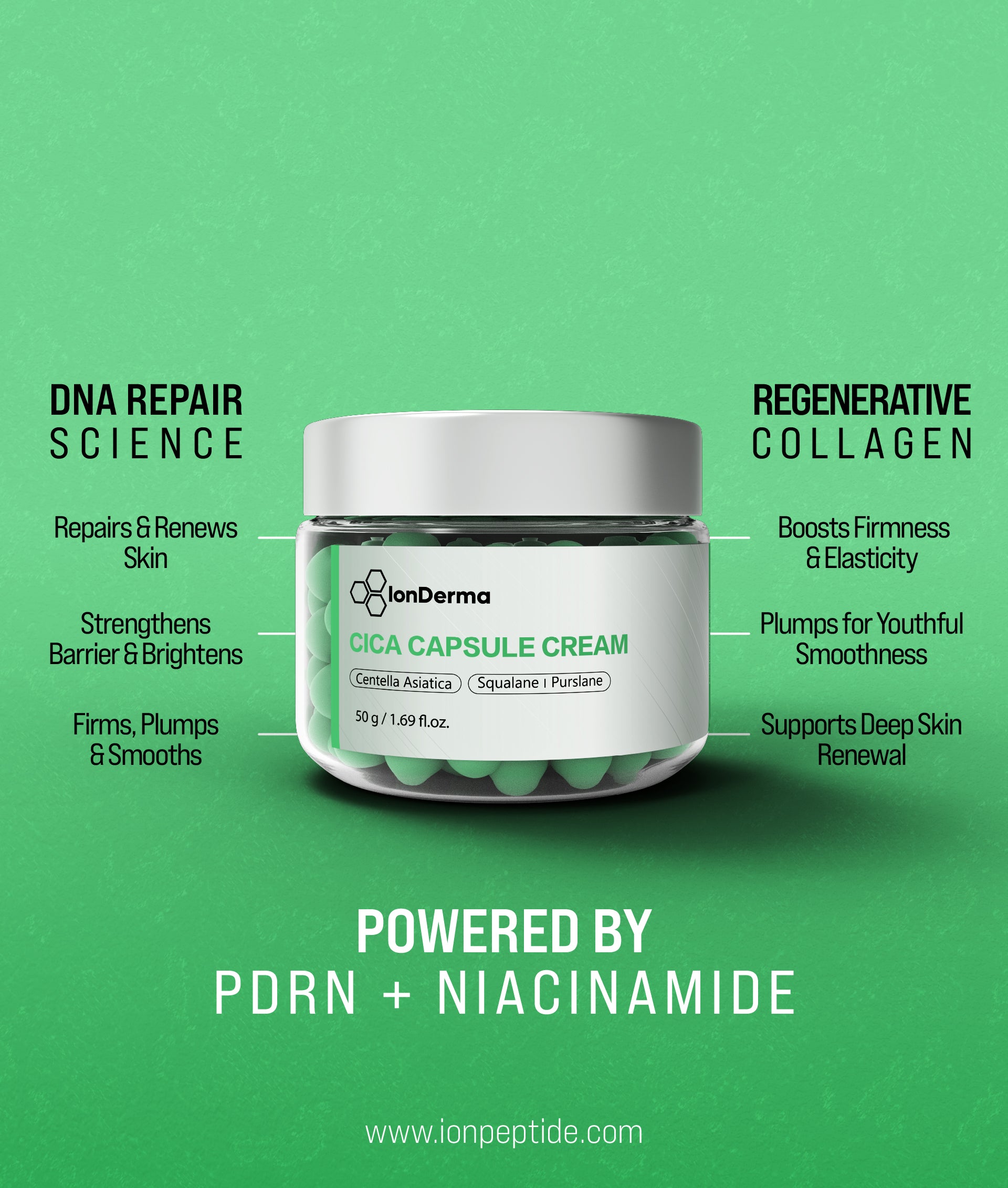 Centella Asiatica Capsule Cream – Soothing & Hydrating Skin Repair Moisturizer